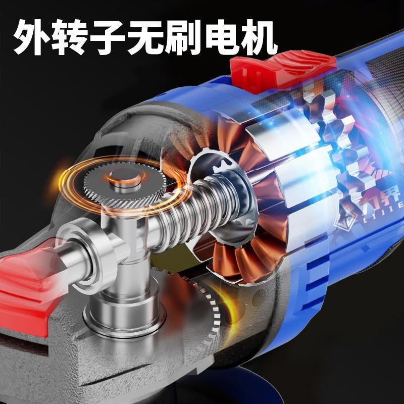 热销外转子角磨机充电纯铜打磨机磨光机切割机砂光机多功能锂电锯