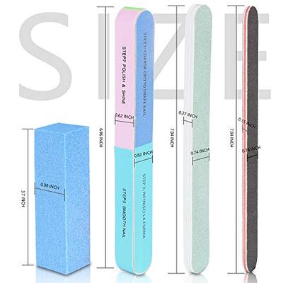 Nail Files and Buffers  FANDAMEI 20PCS Professional Manicure