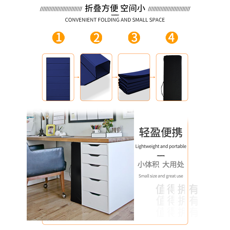 地上睡觉专用垫可折叠床单人四办公室打地舖睡垫软垫学生宿舍床垫