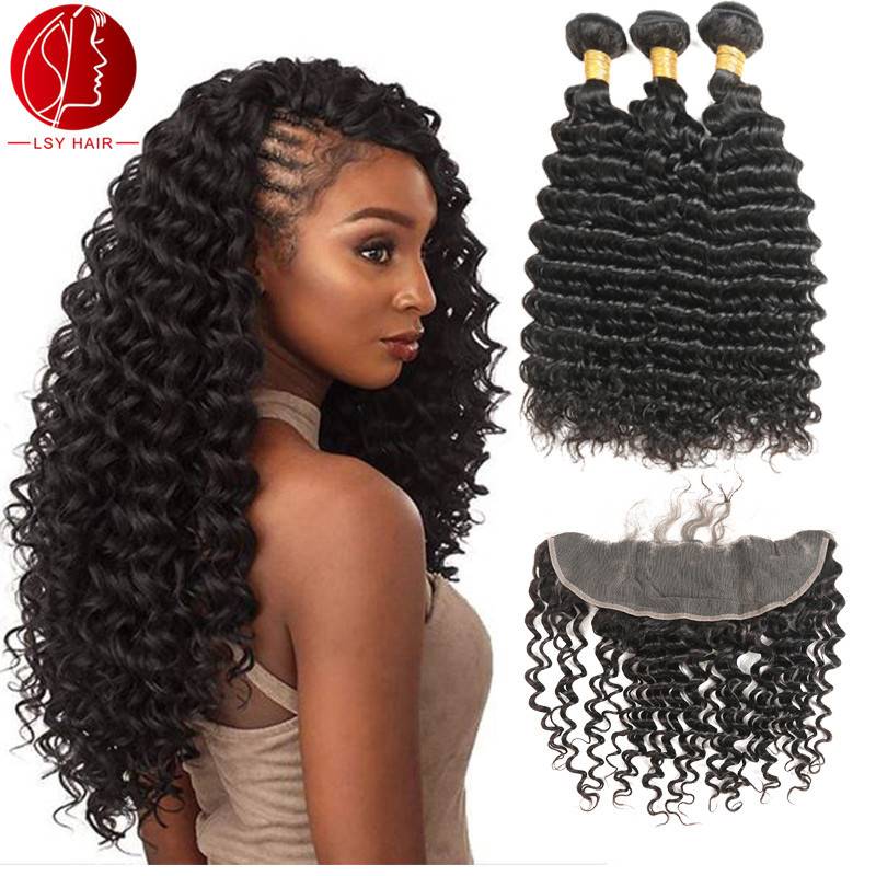 -Wig Deep Dave wig hair block real wig clockwork deep curl