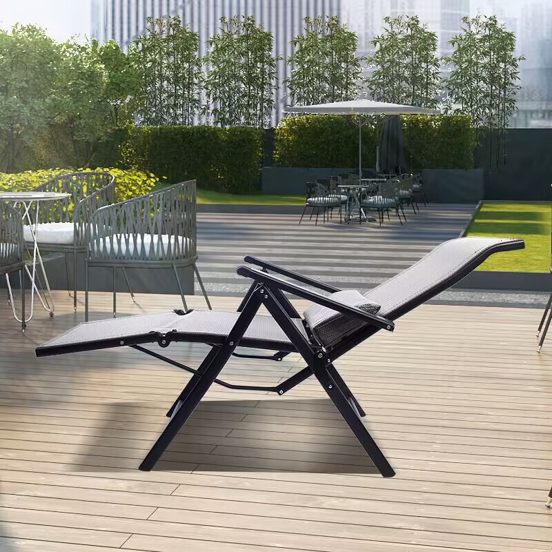豪华躺椅阳台家用休闲折叠椅办公室午休椅午睡椅子可携式懒人椅靠