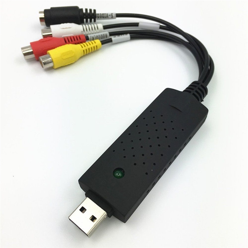USB接口一路视频采集卡看电视DVD机顶盒转换笔记本看电脑电视