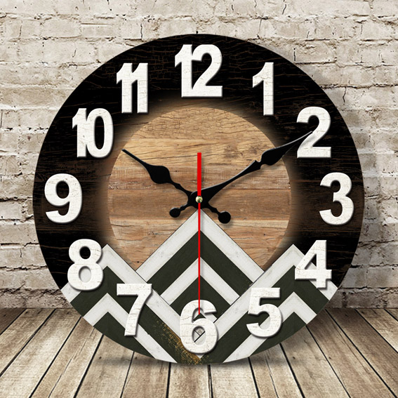 现代简约卧室挂表创意个性壁钟复古钟表欧式挂钟客厅静音家用时钟