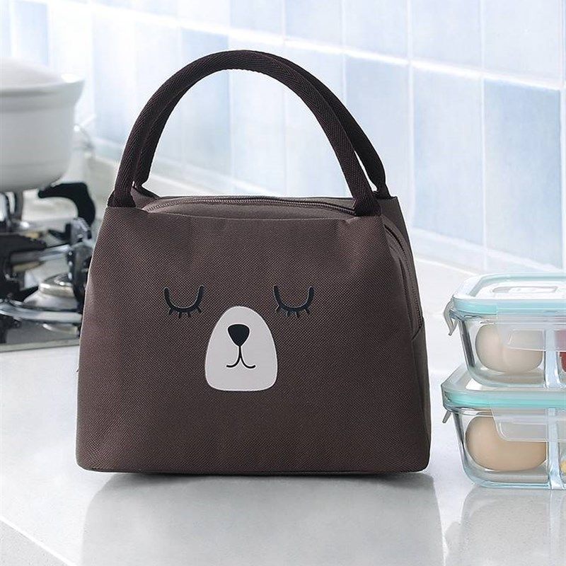 小学生汤碗餐垫收纳包便携小号饭盒袋子手提卡通女孩保温韩式时尚