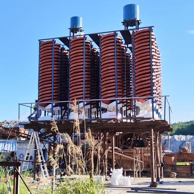 螺旋溜槽现货选煤泥重选设备钽铌矿萤石矿石英砂尾矿砂金富集溜槽,五金/工具,机床,淘宝优惠券,粉丝福利购,淘宝优惠卷