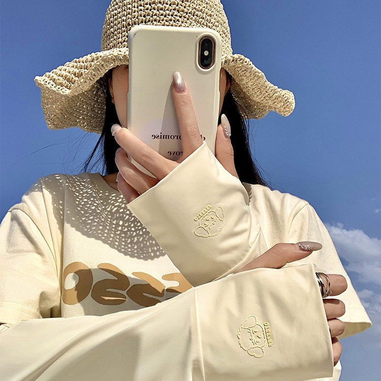 冰丝防晒袖套女夏季新款防紫外线宽松薄款透气冰袖户外骑行护手臂