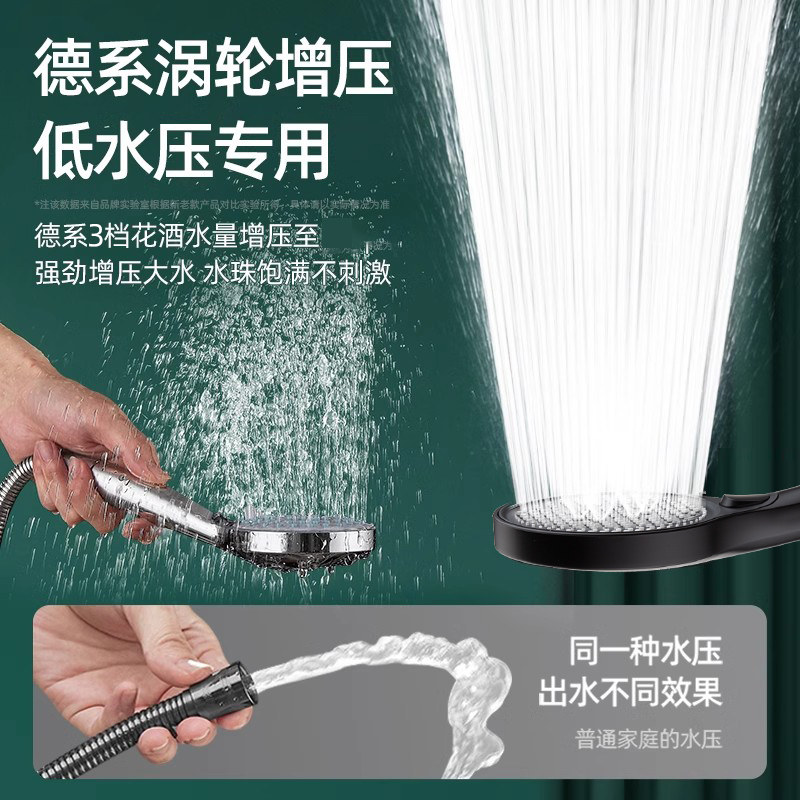 德国增压花洒喷头淋浴超