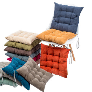 冬季加厚办公室灯芯绒椅子坐垫 沙发餐椅垫布艺榻榻米椅垫 学生