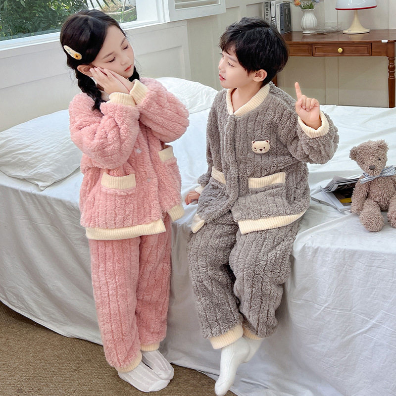 儿童玩偶家居服套装男女