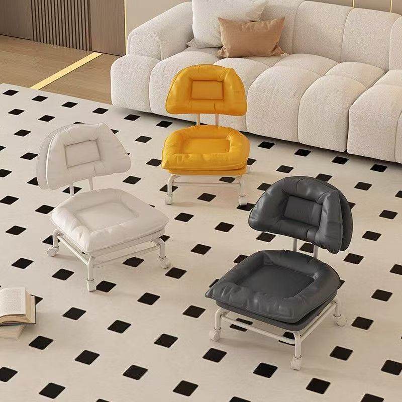 滑轮小凳子万向轮小凳子家用矮凳靠背板凳茶几沙发凳带轮儿童椅子