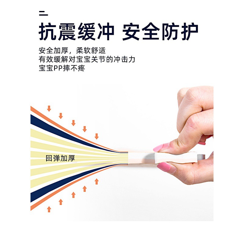 爬行垫爬爬垫婴儿防摔木纹泡沫拼接海绵垫铺地板垫儿童加厚