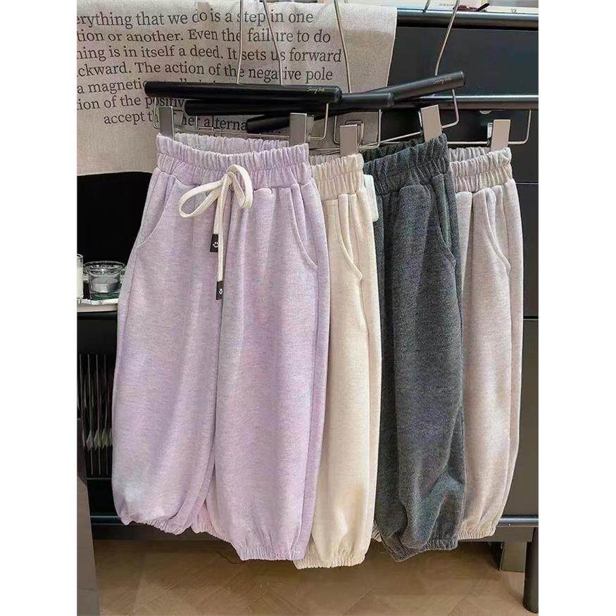 儿童秋款纯色灯笼裤女童