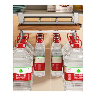 厨房置物架不锈钢收纳悬挂橱柜分层衣柜挂篮吊柜下挂储物用纸挂架