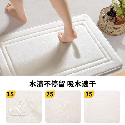 浴室门口吸水速干脚垫家用卫生间防滑地垫加厚耐脏小尺寸垫子
