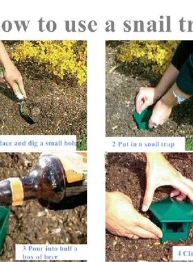 New Cute Slug Snail Cage House Trap Catcher Slugs Snails