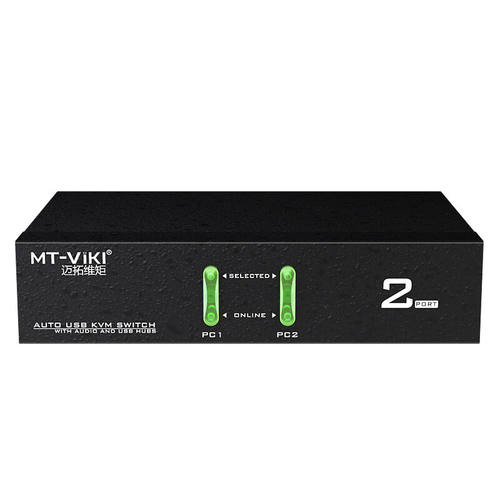 新品迈拓维矩(MTviki)多电脑kvm切换器2口4口8口16口usb自动品
