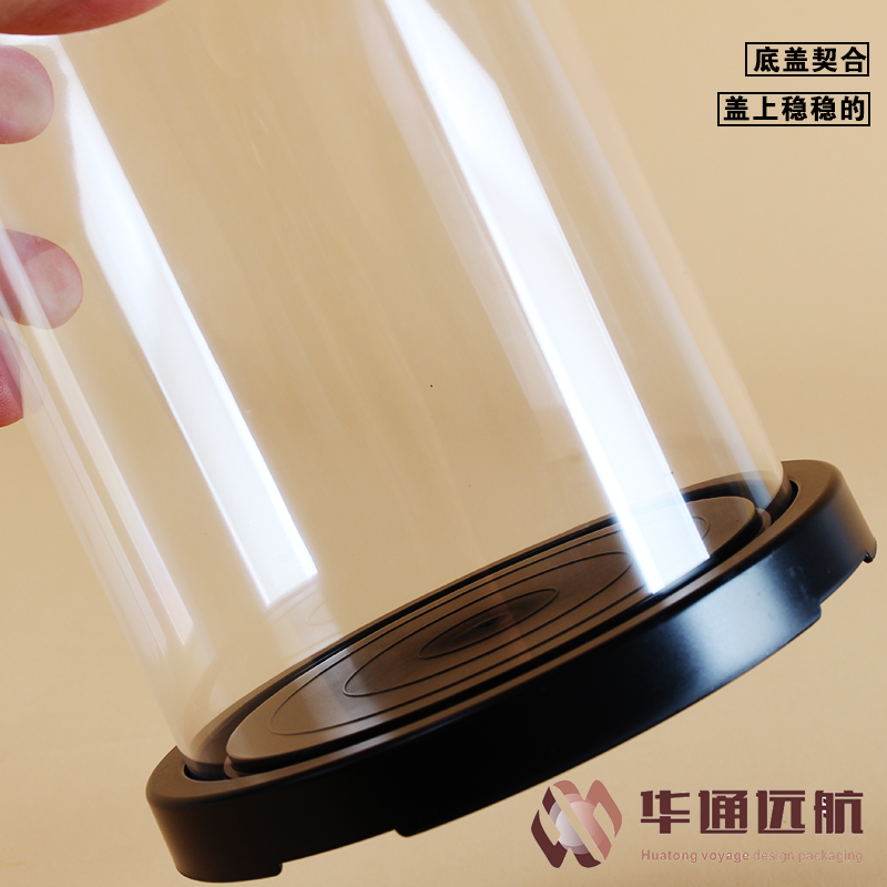 加高4寸蛋糕盒透明四寸千层蛋糕盒圆形塑料加硬生日蛋糕盒小盒子