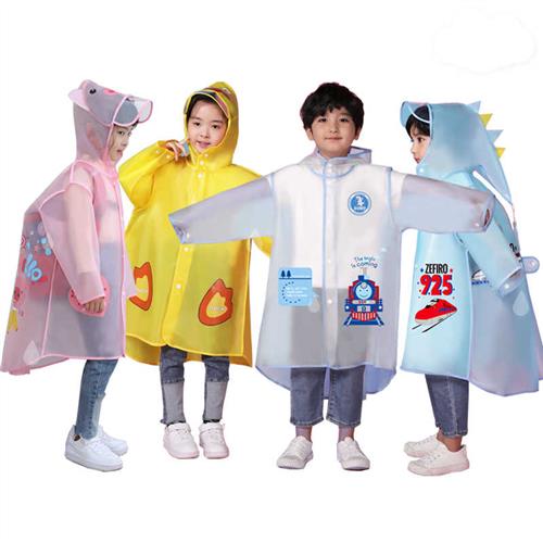 儿童雨衣男童女童2022幼儿园小学生宝宝卡通雨披上学全身大书包位