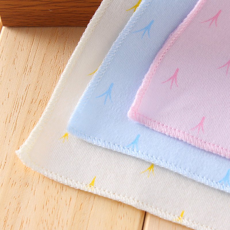 10条装婴儿小方巾宝宝口水巾纯棉新生儿洗脸巾超柔小手帕毛巾手绢