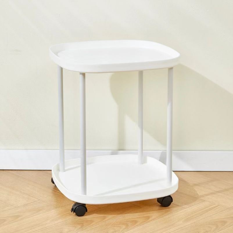 小边几茶几移动零食桌床头柜简约奶油风小户型收纳置卧室麻将桌子