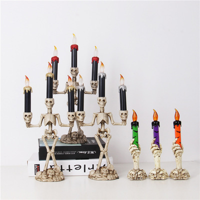 极速Halloween decoration props simulate flame candle lamp de