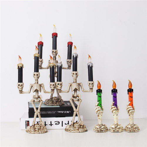 极速Halloween decoration props simulate flame candle lamp de