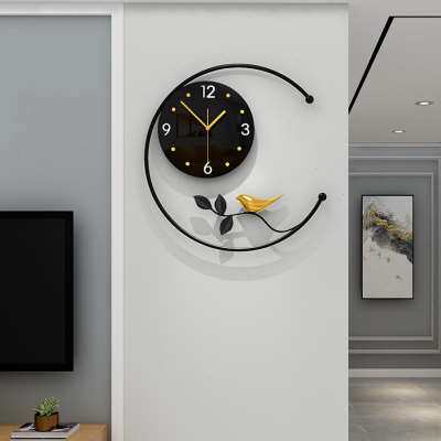 极速新中式圆形铁艺壁饰墙面装饰品客厅沙发背景墙上壁挂卧室金属