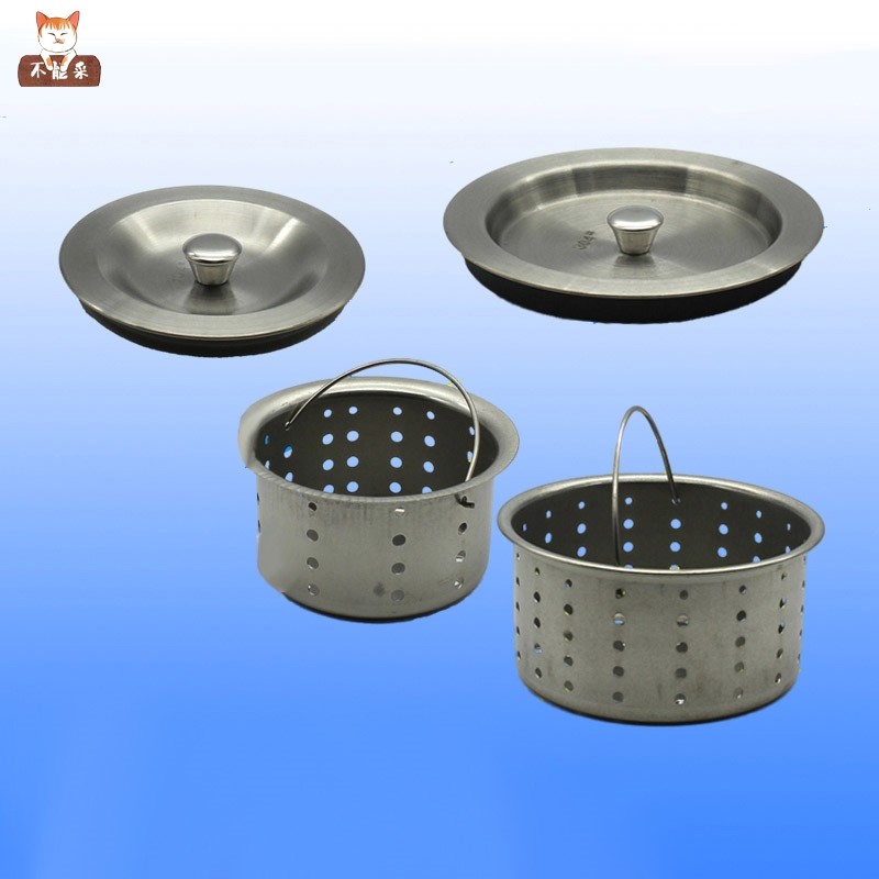 不锈钢水槽盖子厨房过滤网堵水塞水池洗菜盆下水器蓄水盖塞子9cm