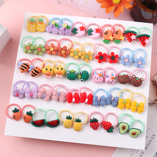 Cute Hair Band Set Headwear Rubber Girls Elastic 10PCS bands