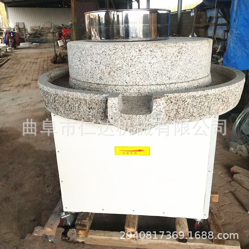 商用大型豆浆石磨机 砂岩石磨面粉机 电动石磨豆浆机价格