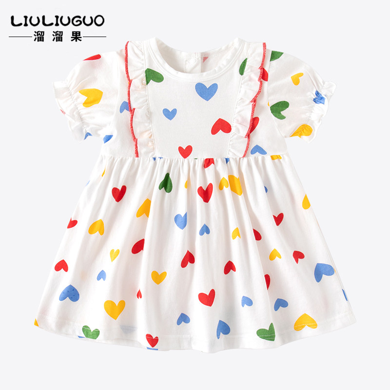 夏装女童连衣裙2024新款儿童裙子小女孩公主裙夏季一岁女宝宝衣服