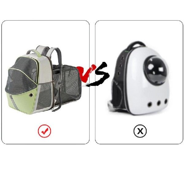 Expandable Cat Backpack Mesh Pet Backpack Collision Color