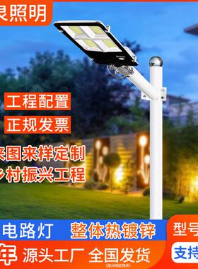 LED市电路灯6米7m8M市政道路照明高杆灯新农村球场单臂双臂路灯杆