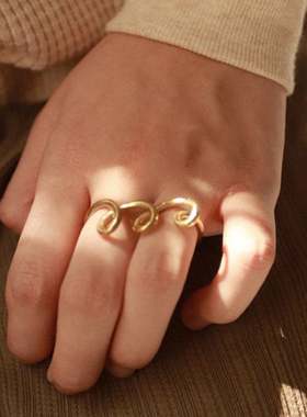 LAKICKZ 不规则戒指女小众轻奢设计高级感食指戒戒指2024年新款潮