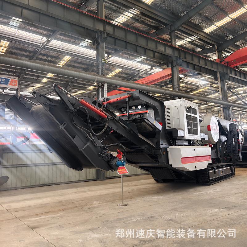 履带式移动破碎站主机配置颚破圆锥破反击破冲击破重型锤破箱破