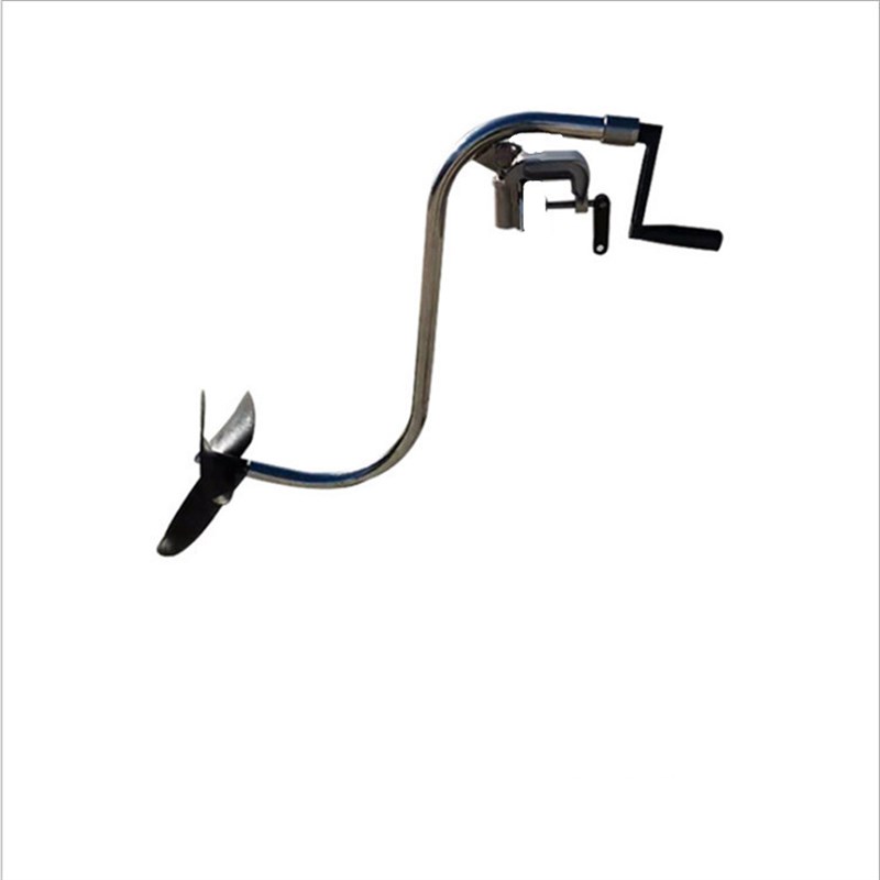 2021年全新手摇马达大小桨叶橡皮艇手动推进器船用支架汽艇螺旋桨