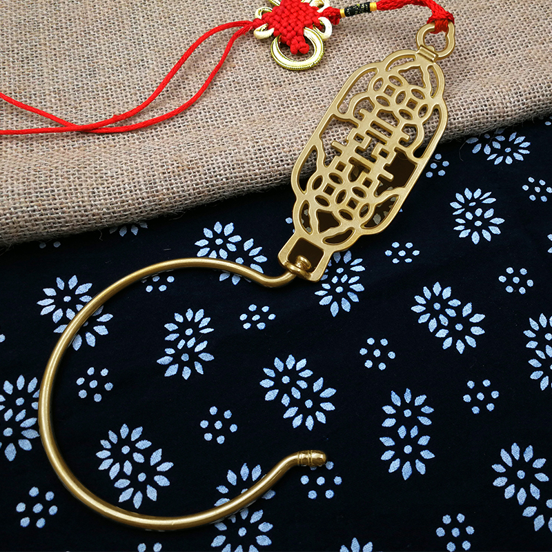 老式专用挂钩蚊帐勾门帘纯黄铜帐勾窗帘中式结婚床幔蚊帐钩挂钩