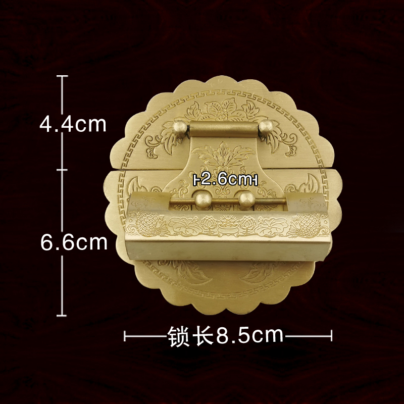 铜锁小锁迷你柜门锁小锁头中式仿古锁复古代锁箱子挂锁具箱锁老式