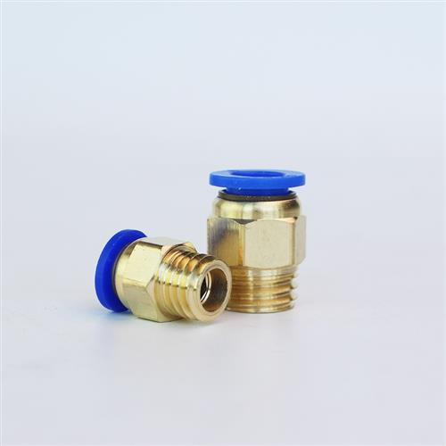 10只装气动快速插气管接头公制螺纹直通PC8-M6/M8/M10/M12/M14