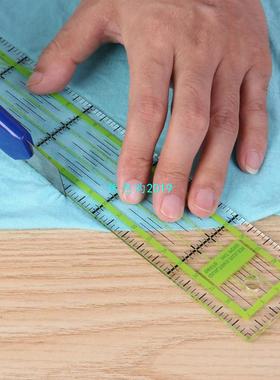 Double-color Ruler Patchwork Feet Tailor Yardstick Cutting Q