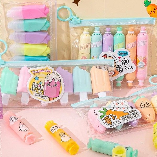 Marking Pen 6-color Pen Color Pen Flat Head Color Marker