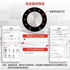 ZK-R502H炫酷音N量指示蓝牙音频功放板模块TPA3116高低音调节50Wx