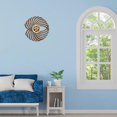 极速3D Rotating Kinetic Ornaments A Energy Sculpture Wooden