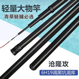 黑棍鱼竿6H19调轻量级大物高碳鱼竿
