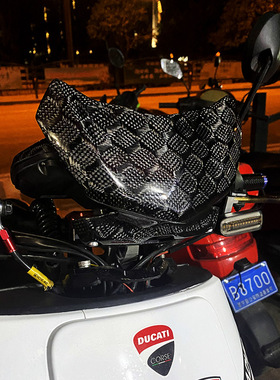 小牛改装 电动车U+/M/NQI/N1S NGT挡风板蜂窝纯碳纤维花FC155风挡