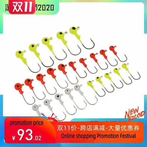 Hot Sale! 25Pcs 2g 3g 5g 7g 10g Lead Round Head Jig Hook Fis