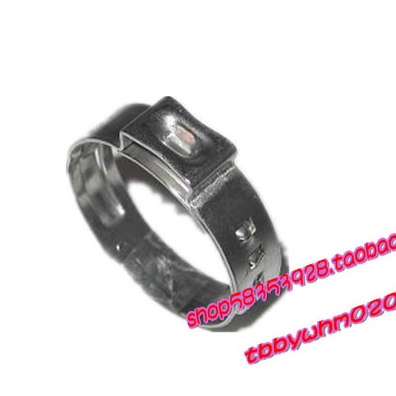 。[宽5mm] 不锈钢单耳无极卡箍 单耳喉箍 单耳卡箍 5.3-6.5mm