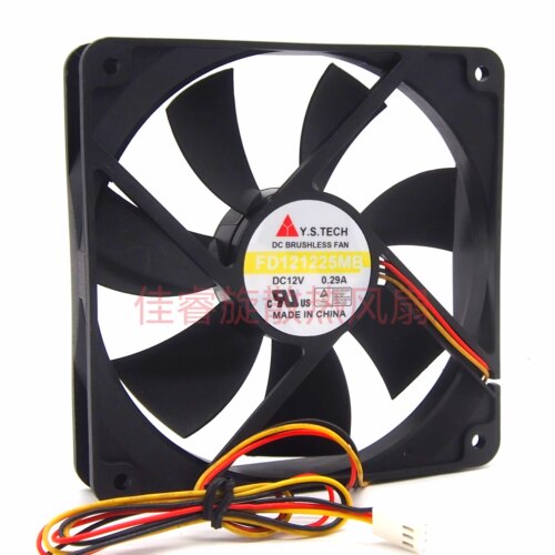 Y.S.TECH元山 12025 FD121225MB DC12V 0.29A 120*25MM散热风扇