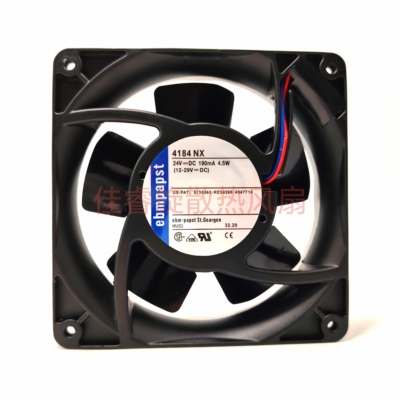 原装ebmpapst 4184NXH NH NX 12038 11W 24V金属边框变频器风扇