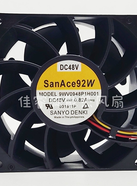 Sanyo/三洋 9238 9CM 9WV0948P1H001 48VDC PWM控制 轴流散热风扇